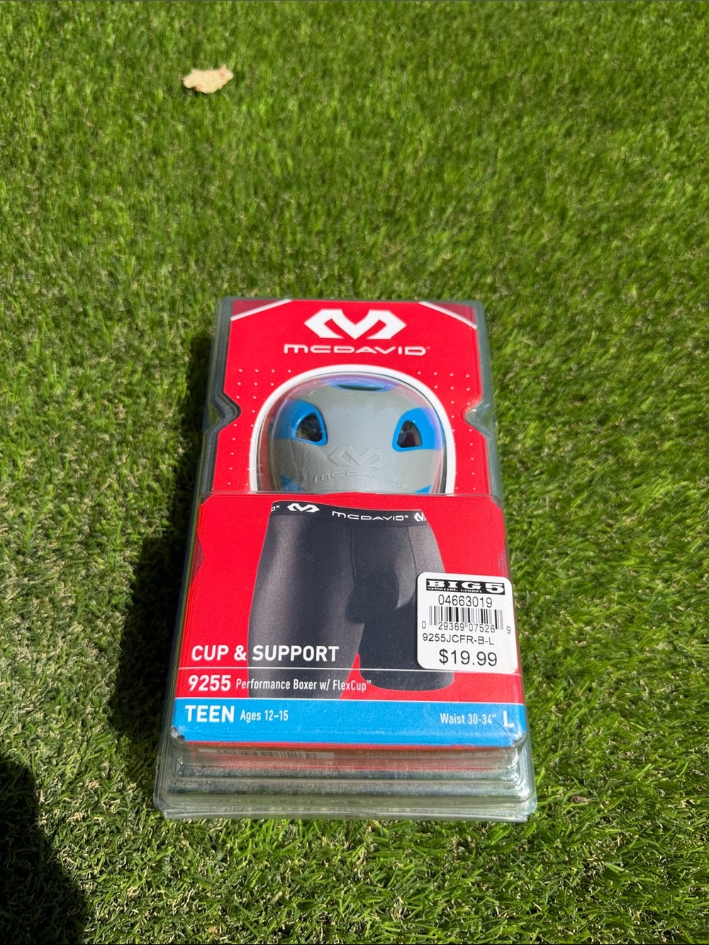 McDavid Teen Performance Boxer with Blue FlexCup - Cup & Support